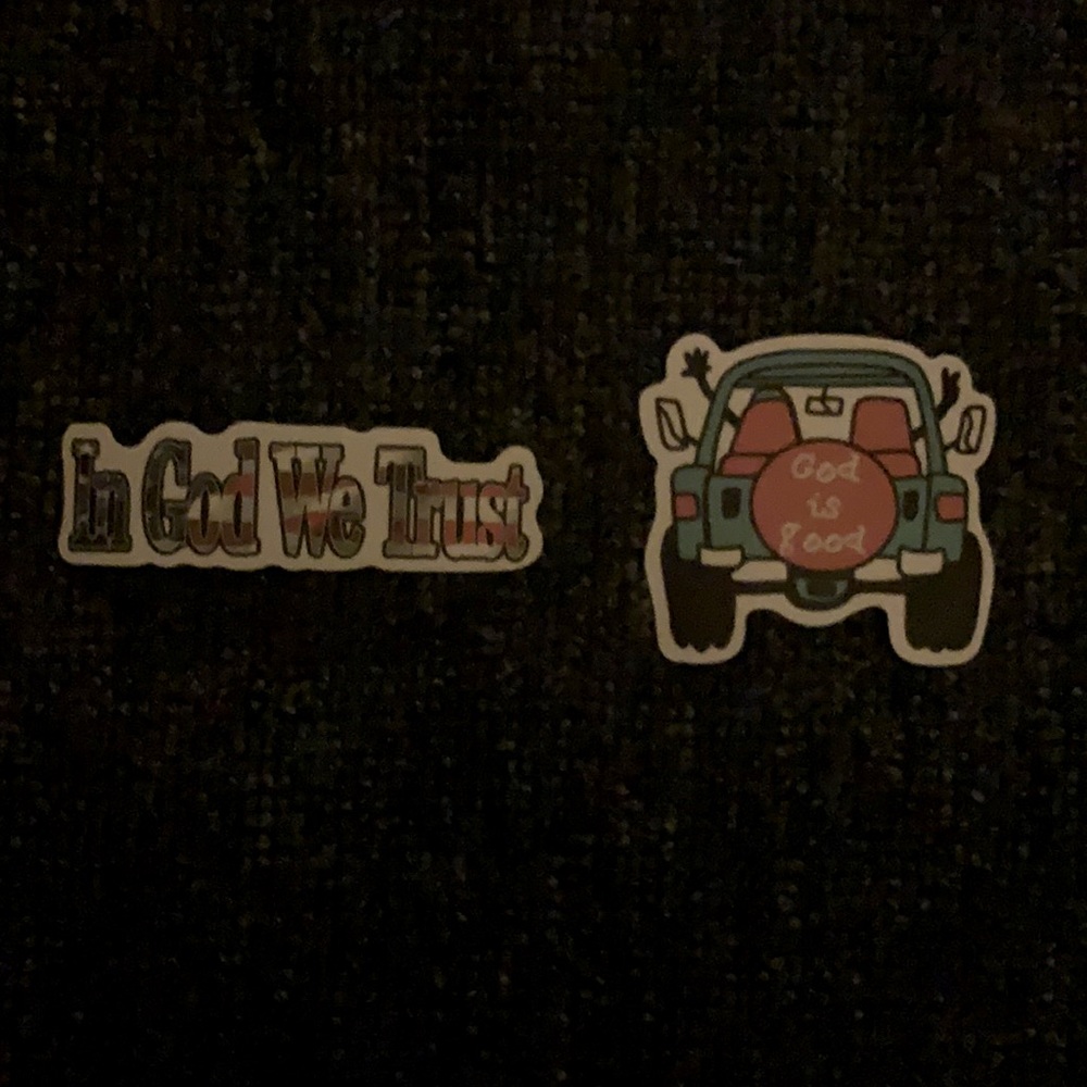 2 pack of stickers (religious)